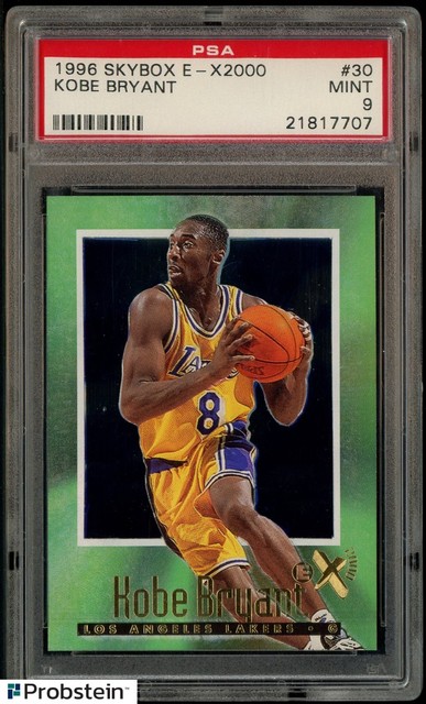 1996-97 Skybox E-X2000 #30 Kobe Bryant Los Angeles Lakers RC Rookie HOF PSA 9