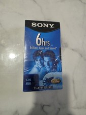 Sony T120VL WA VHS Blank Video Cassette Tape 6 Hour New Sealed Lot of 2