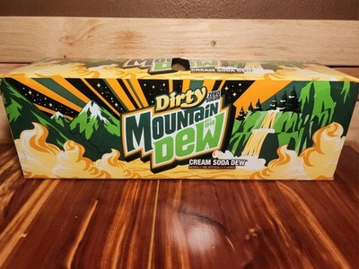 Mountain Dew Dirty Dew Zero Sugar Cream Soda, 12 Pack of 12 fl oz Cans MTN