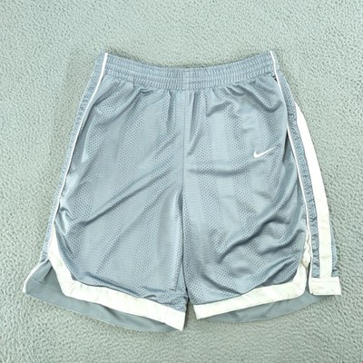 Nike Basketball Shorts Mens Large Gray Mesh 10 Inch Lined Pockets 209520-090
