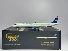 Gemini Jets 1:200 U.S Airways Airbus A321-200 N193UW 2000s colors G2USA056
