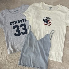 Lot Women's Brandy Melville John Galt Shirt/Tank Top Bundle 3 Tops EUC