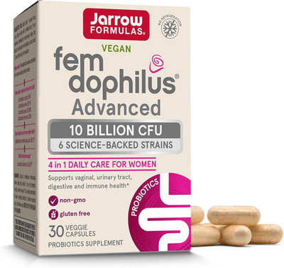 Fem-Dophilus Advanced Vaginal & Digestive Probiotics 10 Billion CFU with 6 Sc...