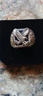 Black Hills Gold Vintage Sterling Silver 10K Men's Onyx Eagle Ring Sz 9