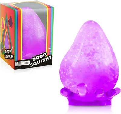 Schylling NeeDoh Dream Drop Sensory Squeeze Toy Blue Glitter 3in Fidget