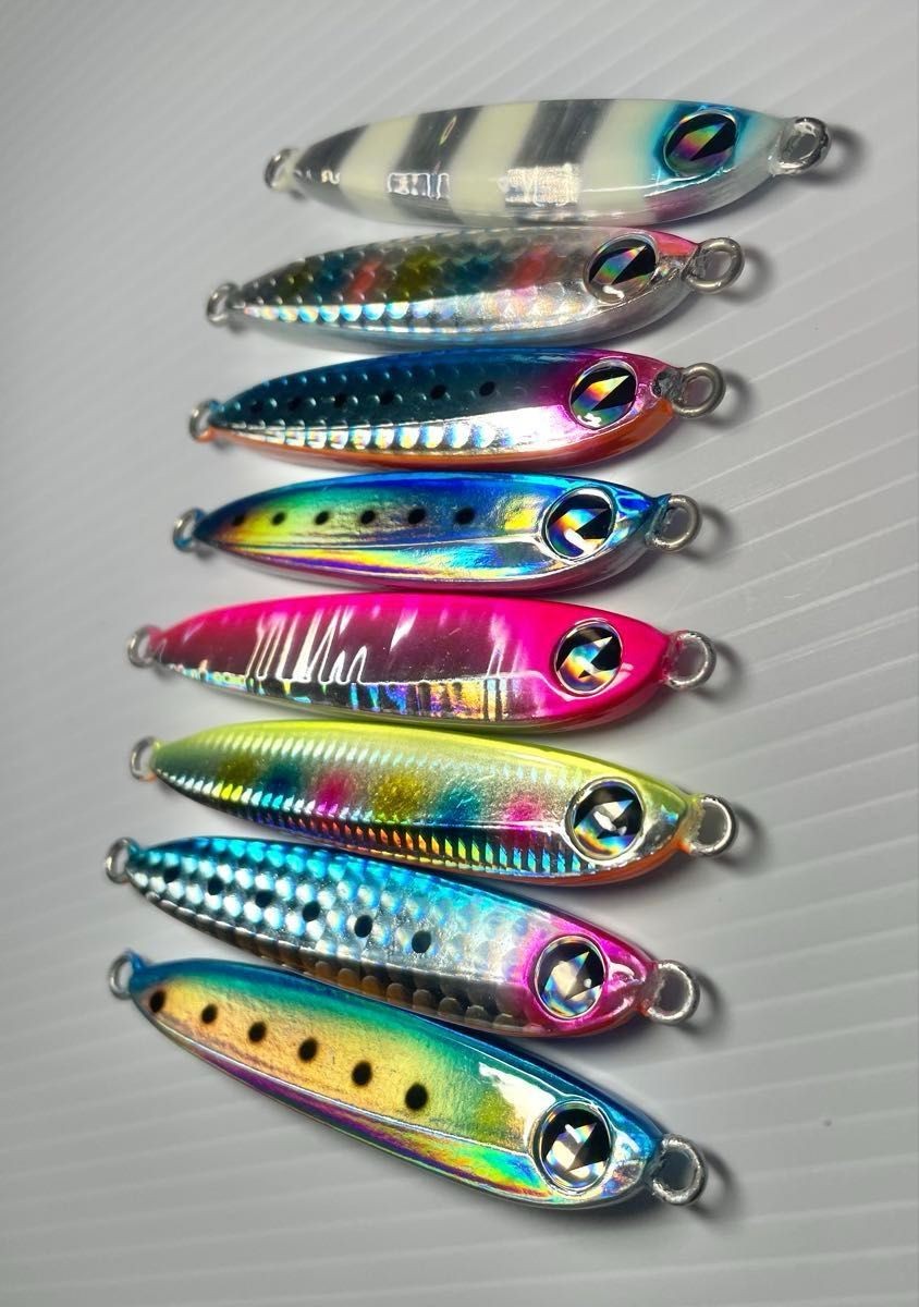 Hirameki Jig 30g 40g Set of 8 with Gan-Kichi Bonus - Image 12