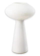 Vintage 1950s Lisa Johannson-Pape Mushroom Frosted Glass Italian Table Lamp