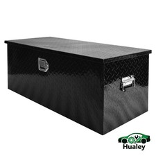 Durable Black Aluminum Tool Box 39x15x15 Pickup Utv Atv Use Durable Black Aluminum Tool Box 39x15x15 Pickup Utv Atv Use