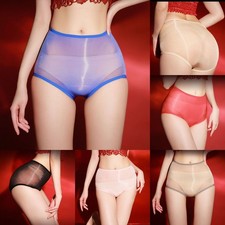 Mutandine intime morbide traspiranti viola olio lucido lingerie donna rosso
