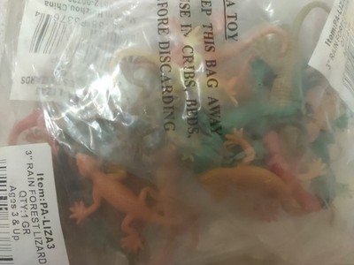 Toy Lizards. 3'' Rain Forest Lizards 