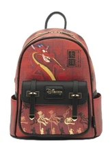 WondaPOP Disney Mulan Mushu 11” Mini School Backpack Vegan Leather