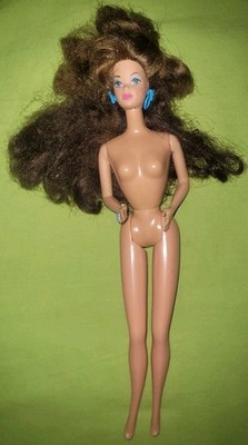 Vintage 80s Steffi Face Barbie Whitney Style Magic WondraCurl Hair Doll Toy