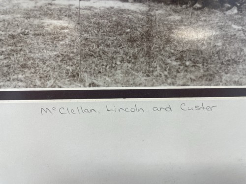 Wood Framed Matted Antietam Lincoln, McClellan, Custer Circa 1862 Print - Picture 4 of 7