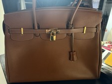 Borsa Rossini vera pelle marrone grande elegante modello made in italy