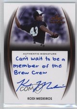2014 Leaf Trinity Bronze Kodi Medeiros #A-KM1 Auto h3a