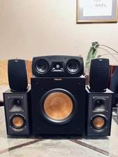 Klipsch Home Theater Bundle R-41M + R-10SW Sub + Quintet Center & Surrounds