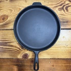 Vintage Restored Unmarked Wagner 11 1/4 Inch Cast Iron Skillet Griddle