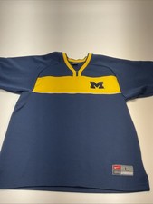 Vtg 90s Nike University Of Michigan Wolverines Basketball Warm Up Jersey Large