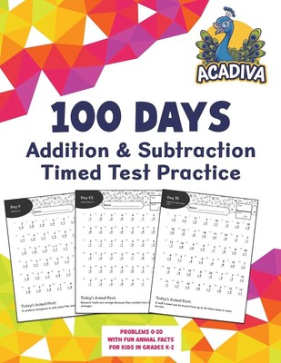 100 Days of Addition and Subtraction Timed Test Practice (0-20) Acadiva Buch