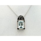 Le Vian 14K White Gold 18" Pendant Necklace for Women Octagon Aquamarine Diamond — photo 1