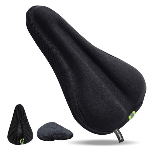 Bike Seat Cushion with high-Density Foam and Gel, Soft and Comfort Bike Seat ...