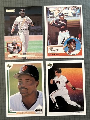 Barry Bonds 94, Jeff Leonard 83, Andres Santana 91, Matt Williams 90, 4 Giants