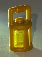 462 LEGO Part 37776 & Part 3062 Minifigure, Utensil Lantern - Pearl Gold