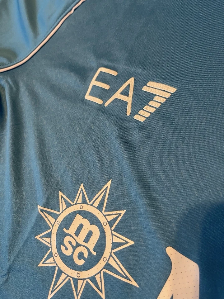 Camisa Di Lorenzo 22 Napoli Versión Partido 2023 2024 Scudetto Home Talla XL Delgada Foto 3 de 4