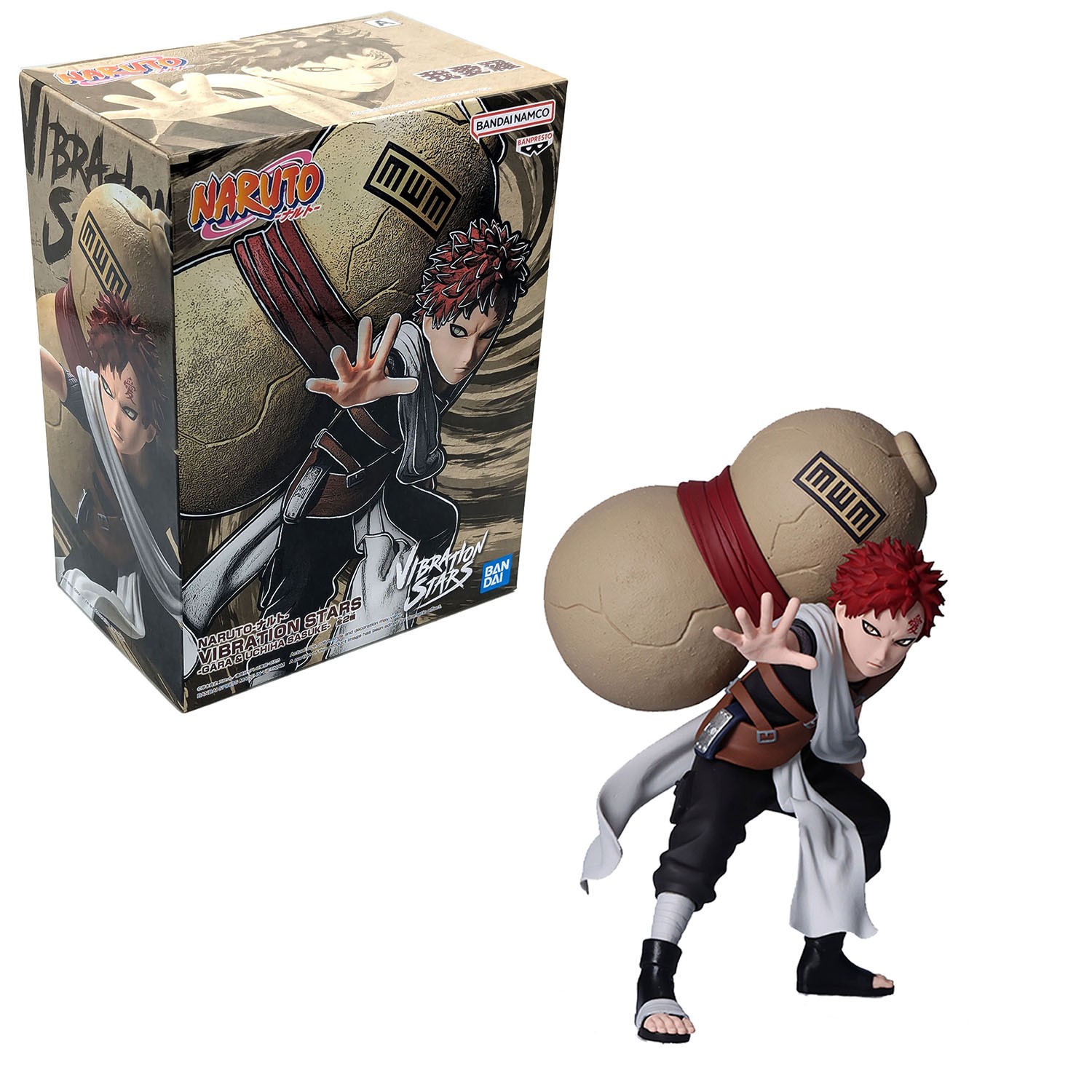 Figura de acción oficial GAARA VER.A Naruto Vibration Stars Banpresto (Anime Gara)