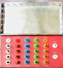 New Universal Conical Drills Dental Implant Bur Kit With Stopper & Pins 27 Pcs