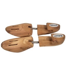 Vintage Bally of Switzerland Cedar Wood Shoe Trees Adjustable Size S
