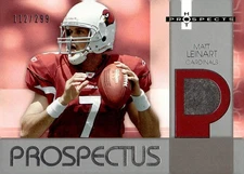 2006 Fleer Hot Prospects #PR-LE Matt Leinart Prospectus #/299