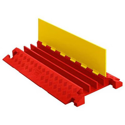 Checkers Cp3x225-Y/O Cable Protector, 3 In H, 38-5/8 In L, 19-3/4 In W, 3