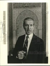 1983 Press Photo United Nations, New York: Aly Teymour, protocol chief.