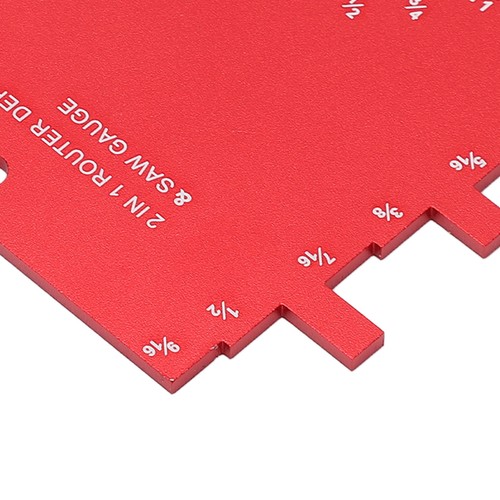 Step Depth Gauge 2 In 1 Accurate Markings Gauge For Router Table Saw Red - Picture 13 of 24