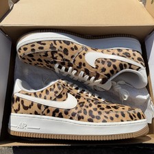 Nike Air Force 1 07 Unisex Trainers in Leopard Size 8.5