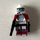 LEGO Star Wars Clone Trooper Minifigure w/ Cloth Kama Cape & 2 Blasters As Is