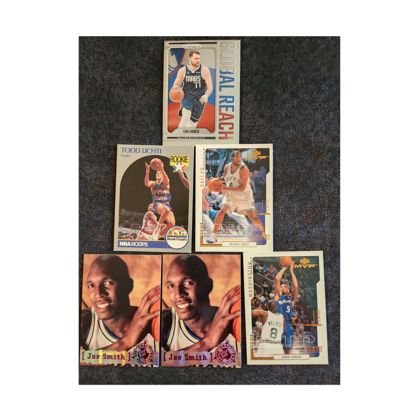 NBA Basketball Card Lot of 6 2024 Panini Luka Dončić Global Reach UD HoopsRookie
