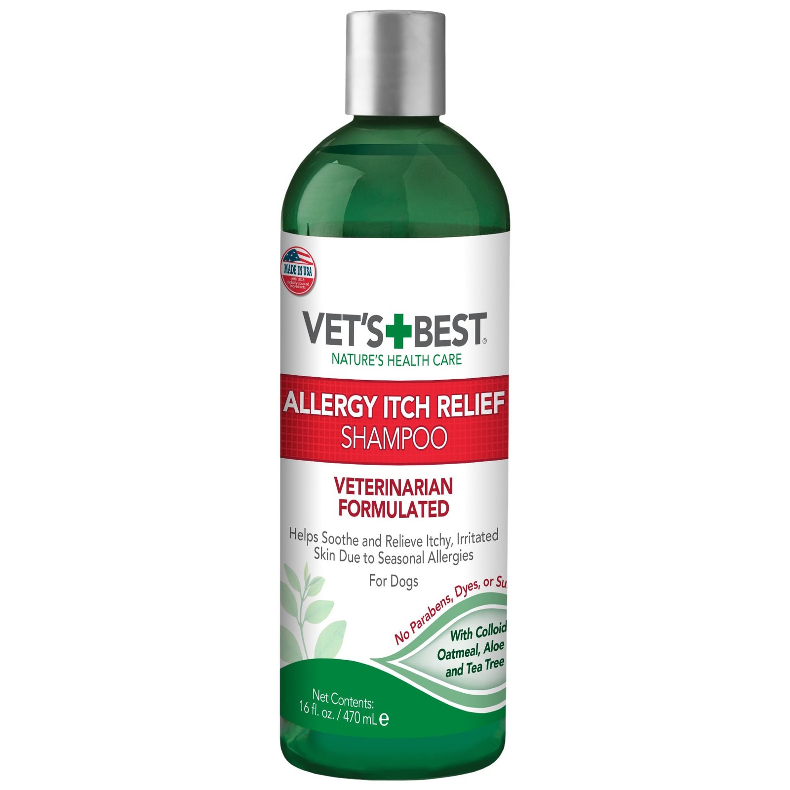 Vet's Best Allergy Itch Relief Dog Shampoo, Oatmeal Shampoo 