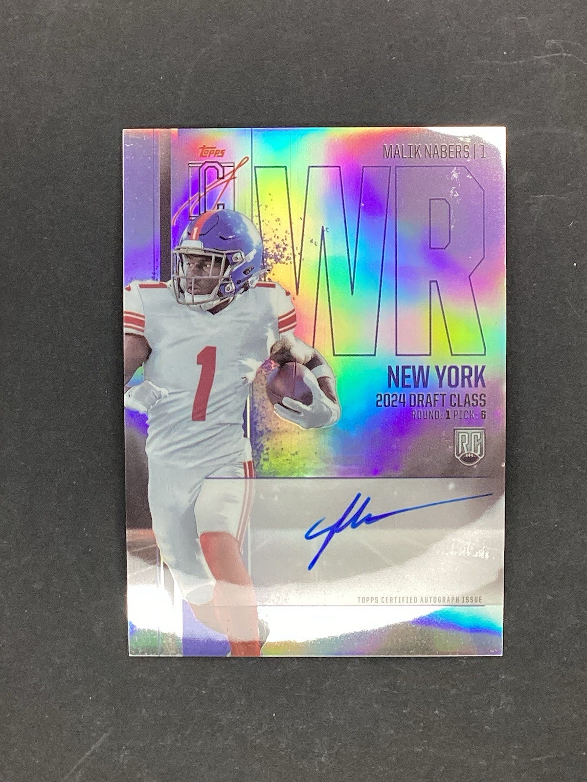 2024 Topps Signature Class - Rookie Chrome Autographs Malik Nabers #RCV-MN