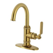 Kingston Brass KSD221.KL Whitaker 1.2 GPM 1 Hole Bathroom Faucet - Brass
