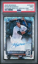 2025 Bowman Chrome 1st Kevin McGonigle #CPA-KM Speckle Refractor Auto #45/299