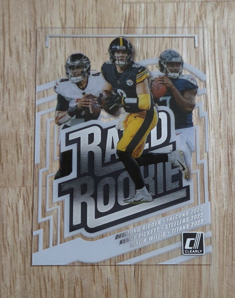 2022 Donruss Clearly DESMOND RIDDER KENNY PICKETT MALIK WILLIS Rookie Special