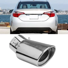 For Toyota Corolla Chrome Car Exhaust Pipe Tip Muffler Stainless Steel