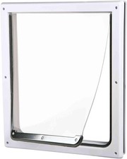 Trixie Pet Products 2-Way Locking Dog Door, Medium - Extra Large, White