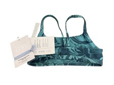 Athleta Girl REVERSIBLE SURF DREAM BIKINI TOP Girls Xs/6 Tropical Green