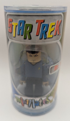 Minimates Star Trek Mr. Spock Action figure Art Asylum 2002 1st Release Canister