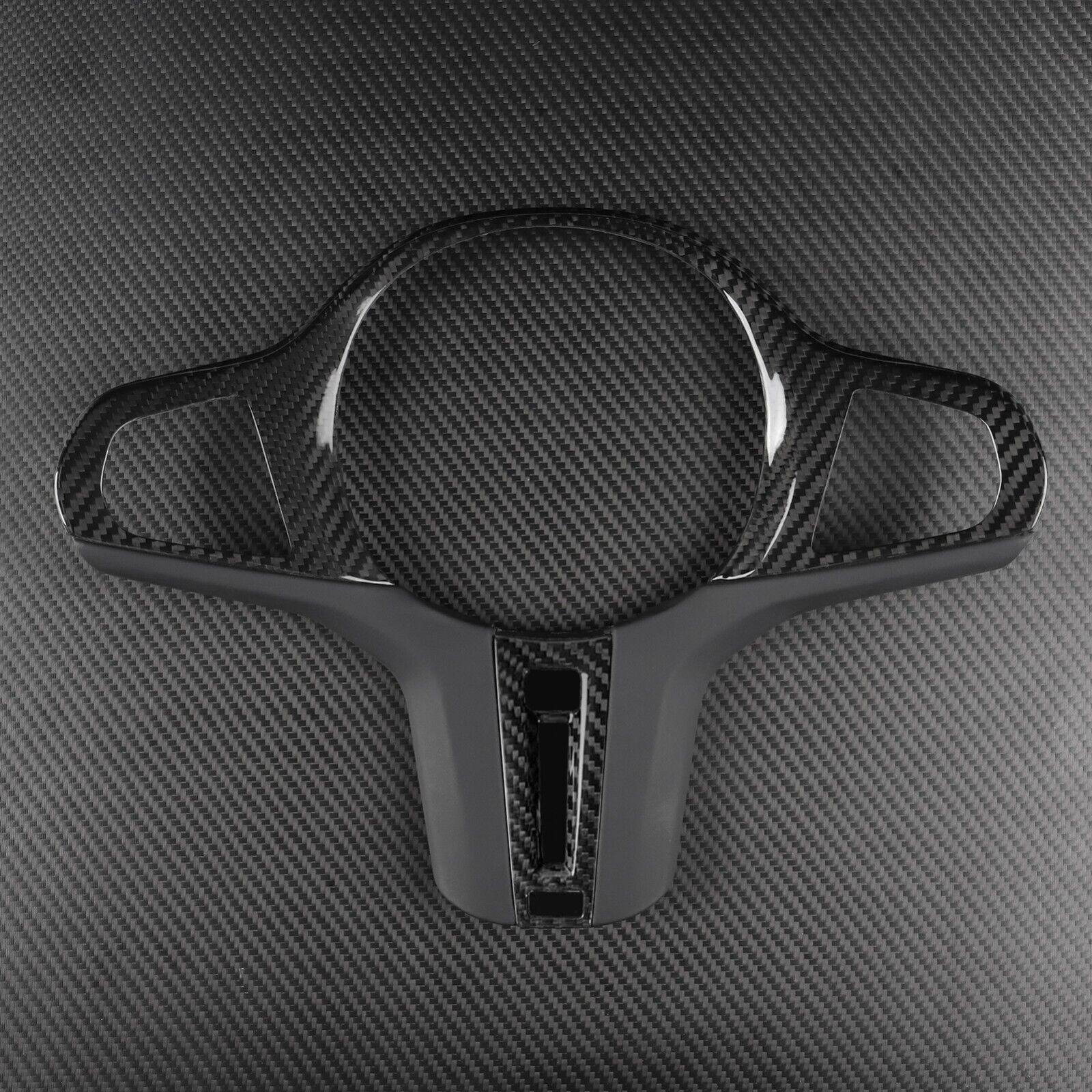 1xReal Carbon Fiber Steering Wheel Cover For BMW X3M X4M X5M X6M F95 F96 F97 F98