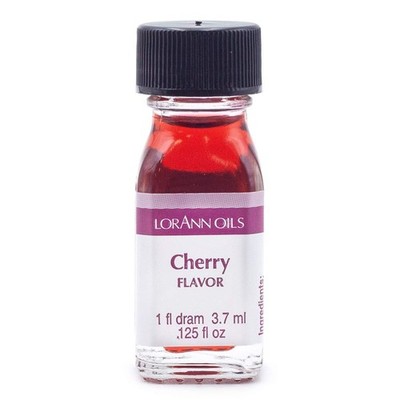 LorAnn Cherry Super Strength Flavor, 1 dram bottle (.0125 fl oz - 3.7ml) Red 