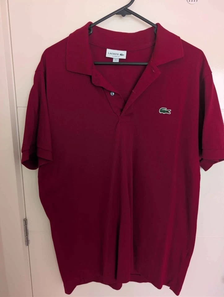Lacoste Mens Polo Size M 4 MEDIUM Classic Short Sleeve